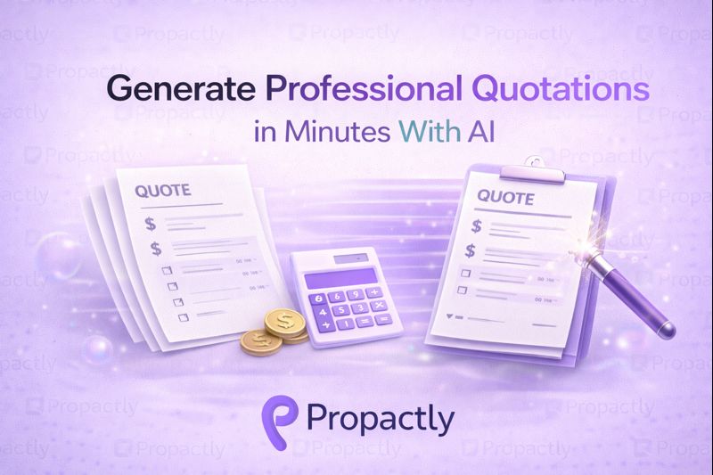 Generate Professional Quotations in Minutes With AI | Propactly